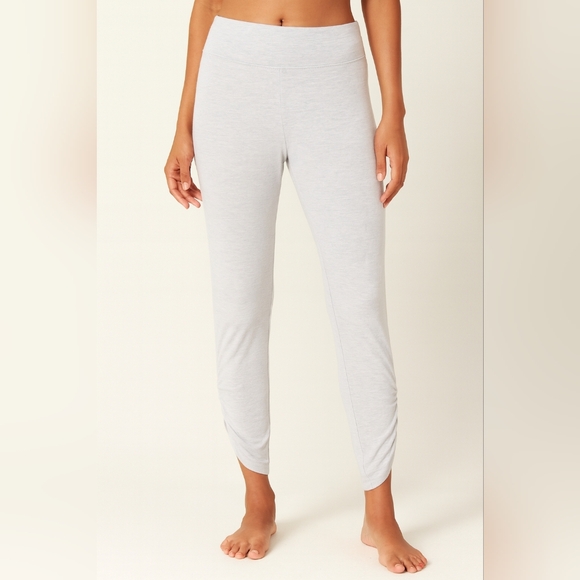 Haven Well Within Pants - Haven Well Within Soft Lounge Pants – Light Gray/Blue Heather, Ruched Ankle